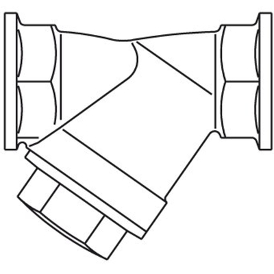Oventrop Bronzen filter 2 x binnendraad 1 DN25 PN16