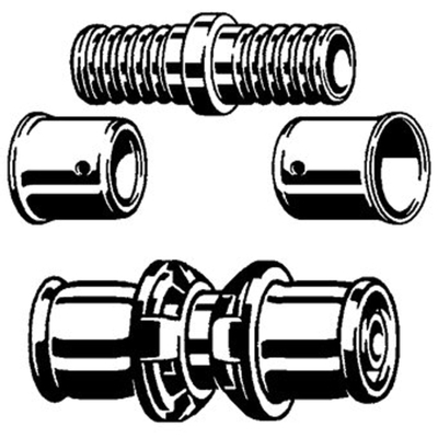 Viega Pexfit koppeling brons 32X32mm