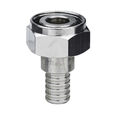 Viega Pexfit aansluitkoppeling vernikkeld 16mm - M22 vlakdichtend