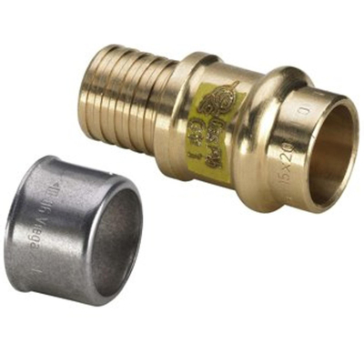 Viega Pexfit Sok overgang naar pers 20x15 geschikt voor gas