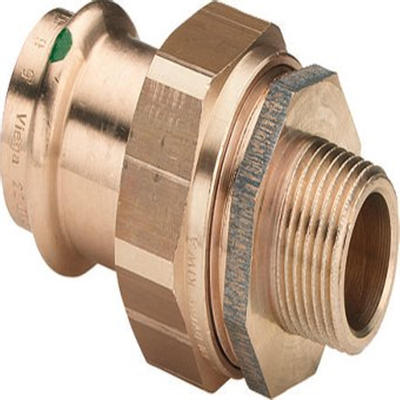 Viega Sanpress 3 delige koppeling SC buitendraad 28x3/4 brons