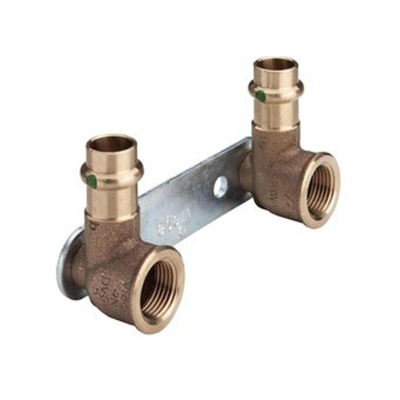 Viega Sanpress Muurplaatbeugel SC binnendraad 15x1/2 100mm brons