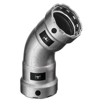 Viega Megapress bocht 45° SC staal 2 x pers 2"