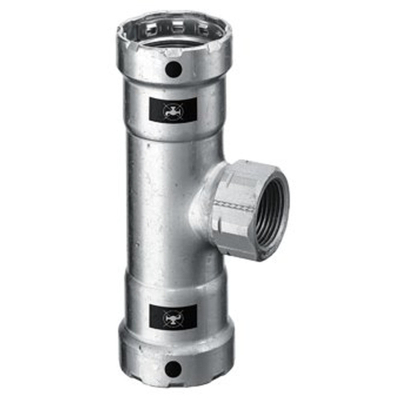 Viega Megapress T stuk SC staal bi.dr. 1 1/2 x3/4 bix1 1/2