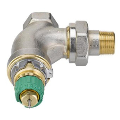 Danfoss thermostatische radiatorafsluiter haaks verkeerd 1/2