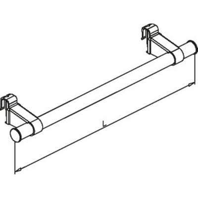 Wemefa handdoekbeugel 600mm wit