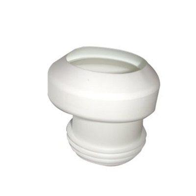 De Beer kunststof potmanchet excentrisch 100 105mm sprong 40mm wit