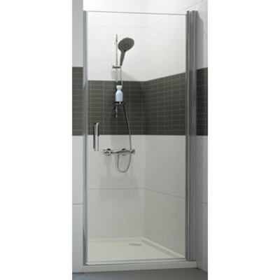 Huppe Classics 2 draaideur 90x190cm voor nis matzilver helder glas