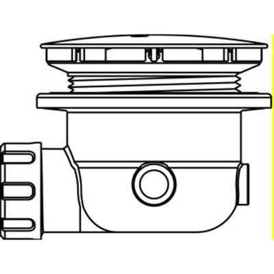 Wisa douchebakafvoer compleet voor douchebak inclusief gat 90mm 120mm chroom