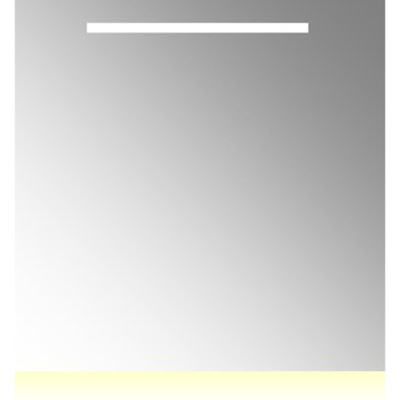 Plieger spiegel 80x80cm met geïntegreerde LED verlichting horizontaal + verwarming en indirecte verlichting onderzijde