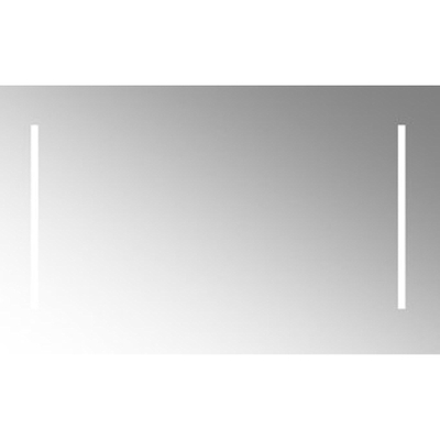 Plieger spiegel 130x60cm met geïntegreerde LED verlichting 2x verticaal