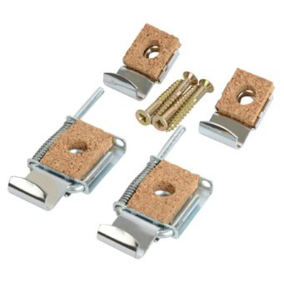 Hansgrohe spiegelklemmen 4 delig chroom