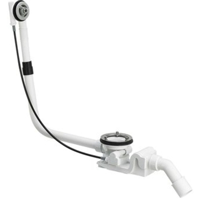 Viega Rotaplex badafvoer overloopcombinatie met waste basisgarnituur voor afvoer 90mm standaard