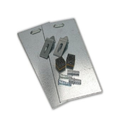 Plieger ophangset verdekt voor spiegel 100x80mm max. 6 kilo