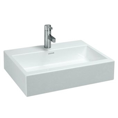 Laufen Living City wastafel 60x46x15.5cm 1 kraangat met overloop keramiek wit