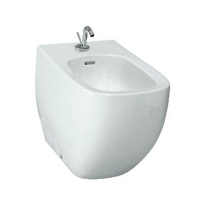 Laufen Palomba staand bidet 36x56x43cm 1 kraangat met gesloten zijden keramiek lcc-wit