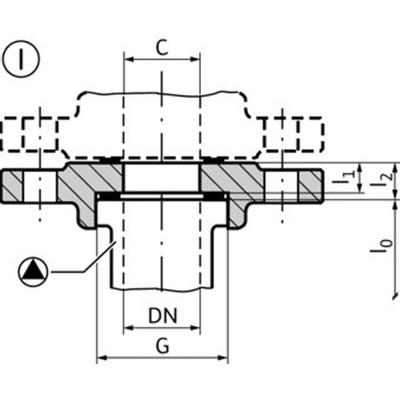 Wilo draadflens RF1 R2" DN32 PN6