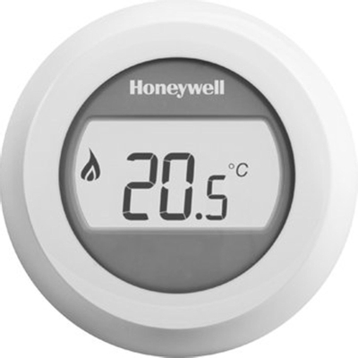 Honeywell Round kamerthermostaat met verlicht display 24V Round On/Off wit