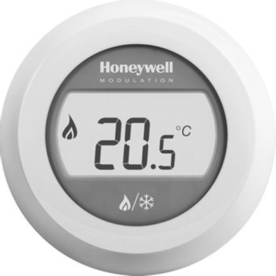 Honeywell Round kamerthermostaat verwarmen/koelen 24V Modulation wit TWEEDEKANS