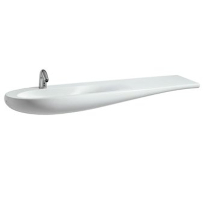 Laufen Alessi One meubelwastafel 160x50x16.5cm 1 kraangat incl. clou keramiek lcc-wit