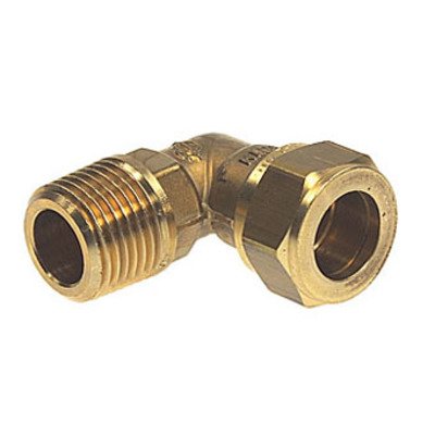 VSH Super Knel Messing knel knie x buitendraad 3/8 x12mm conisch