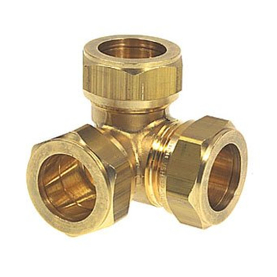 VSH Super Knel Messing knel hoek T stuk 15mm