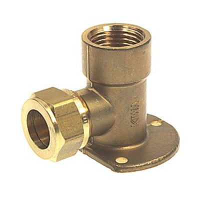 VSH Super Knel Messing knel muurplaat x binnendraad 3/4 x22mm