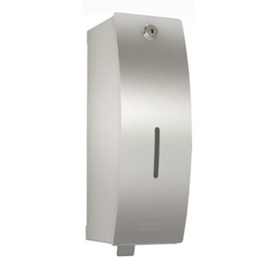 Franke Stratos zeepdispenser - 30.4x10x13.4cm - wandmodel - vandaalbestendig - RVS