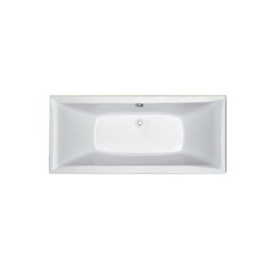 Plieger Corfu duobad 180x80cm acryl 48cm extra diep met poten wit