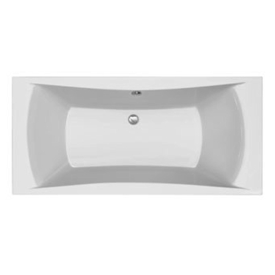 Plieger Temple duobad extra diep en ruim 190x90cm 47cm diep met poten wit