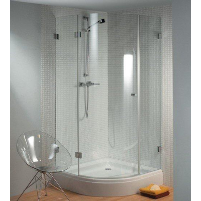 RIHO Davos 279 douchebak 80x80x14cm R55 wit met paneel