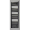 Sanicare middenaansluiting recht designradiator 160x45cm zwart mat SW17866