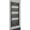 Sanicare middenaansluiting recht designradiator 160x60cm zwart mat SW17872