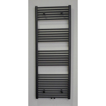 Sanicare middenaansluiting recht designradiator 160x60cm zwart mat SW17872