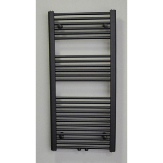 Sanicare recht middenaansluiting recht designradiator 120x60cm zwart mat