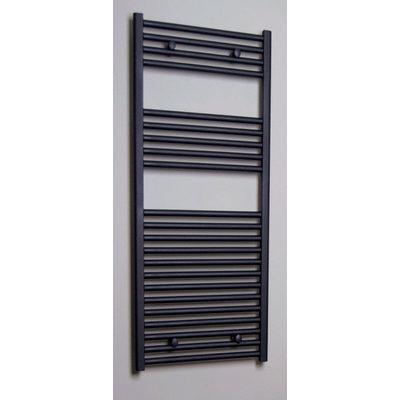 Sanicare recht designradiator 111.8x45cm zwart mat