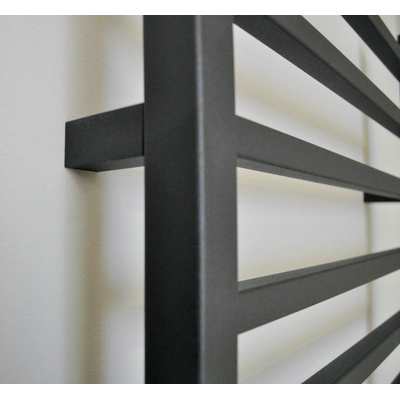 Sanicare Qubic designradiator 126.4 x60cm zwart mat TWEEDEKANS