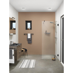 Sealskin I AM Walk in type A3 (divider) 900mm mat zwart 8mm helder veiligheidsglas met antikalk SW88927