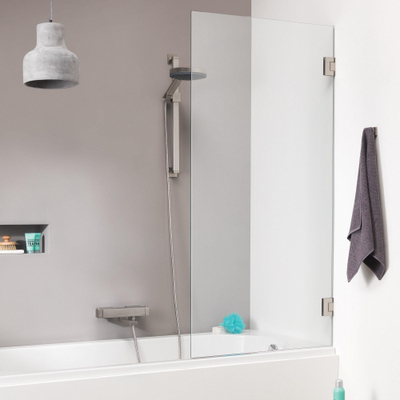 Sealskin I AM badwand 1 delig 750 breed 1600 hoog Chroom zilver hoogglans helder~ glas met antikalk