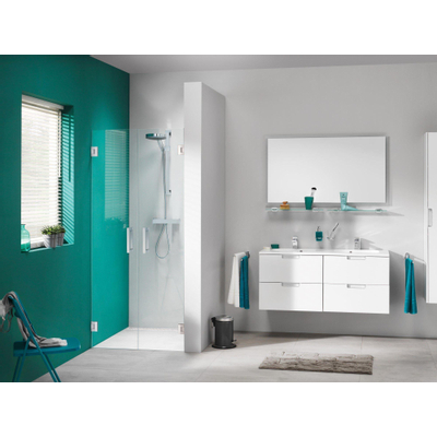 Sealskin I AM Pendeldeuren 80x200cm voor een nis Chroom zilver hoogglans 8mm helder glas met antikalk