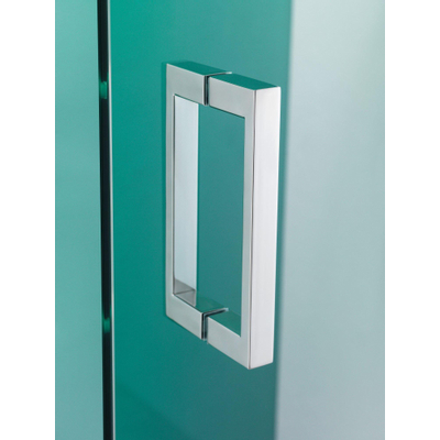 Sealskin I AM Pendeldeuren 100x200cm voor een nis Chroom zilver hoogglans 8mm helder glas met antikalk