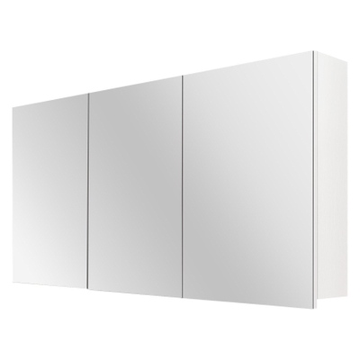 Differnz kast 120x60x15cm 3 deuren met spiegel MDF Wit