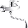 Hansa Vantis Keukenmengkraan 1/2 inch 2 kraangaten temperatuurbegrenzing Chroom glans SW116514