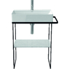 Duravit Durasquare metalen console 665x740x451mm zwart zijdemat SW339395
