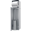 Looox Closed closetborstelgarnituur - met rolhouder - tegelbaar - rvs geborsteld SW76085