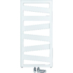 Zehnder Ribbon handdoekradiator 126.6x50cm 509watt Staal Wit glans SW270210