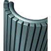 Vasco Carre Halfrond CR O designradiator halfrond verticaal 350x1800mm 1528 watt wit 7240518