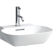 Laufen INO fontein 41x45x12cm 1 kraangat met overloop SaphirKeramik wit SW28279