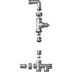 Danfoss RA-K radiatoraansluitcombinatie 2-pijps 1/2"-3/4" 7570783