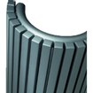 Vasco Carre Halfrond CR O designradiator halfrond verticaal 350x1800mm 1528 watt antraciet 7240522